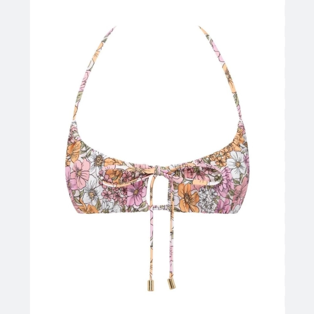 MinkPink Ester Ruched Bikini Top